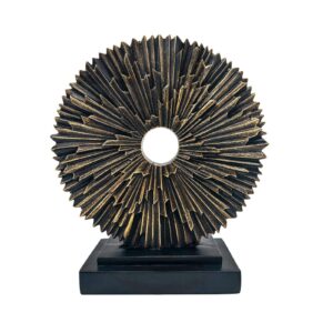 Office Desk Sculpture – Creative Round Line Ornament for Bedroom, Desktop & Dining Table